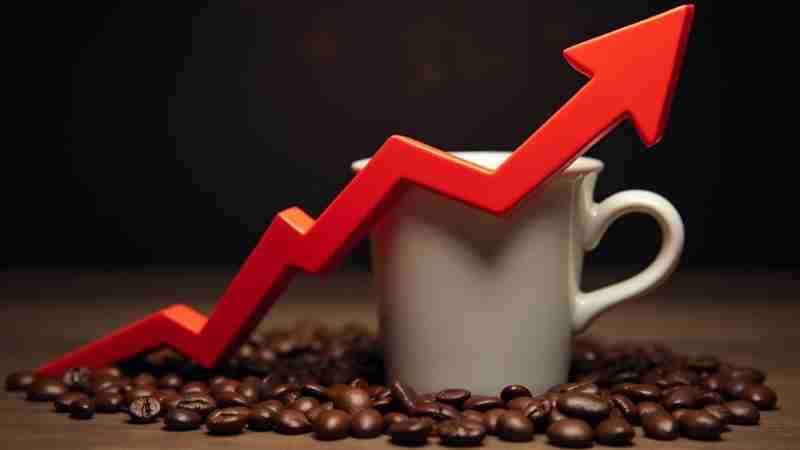 Coffee Prices Reach 13-Year High Amid Global Supply Concerns, Concept art for illustrative purpose, tags: der auf - Monok